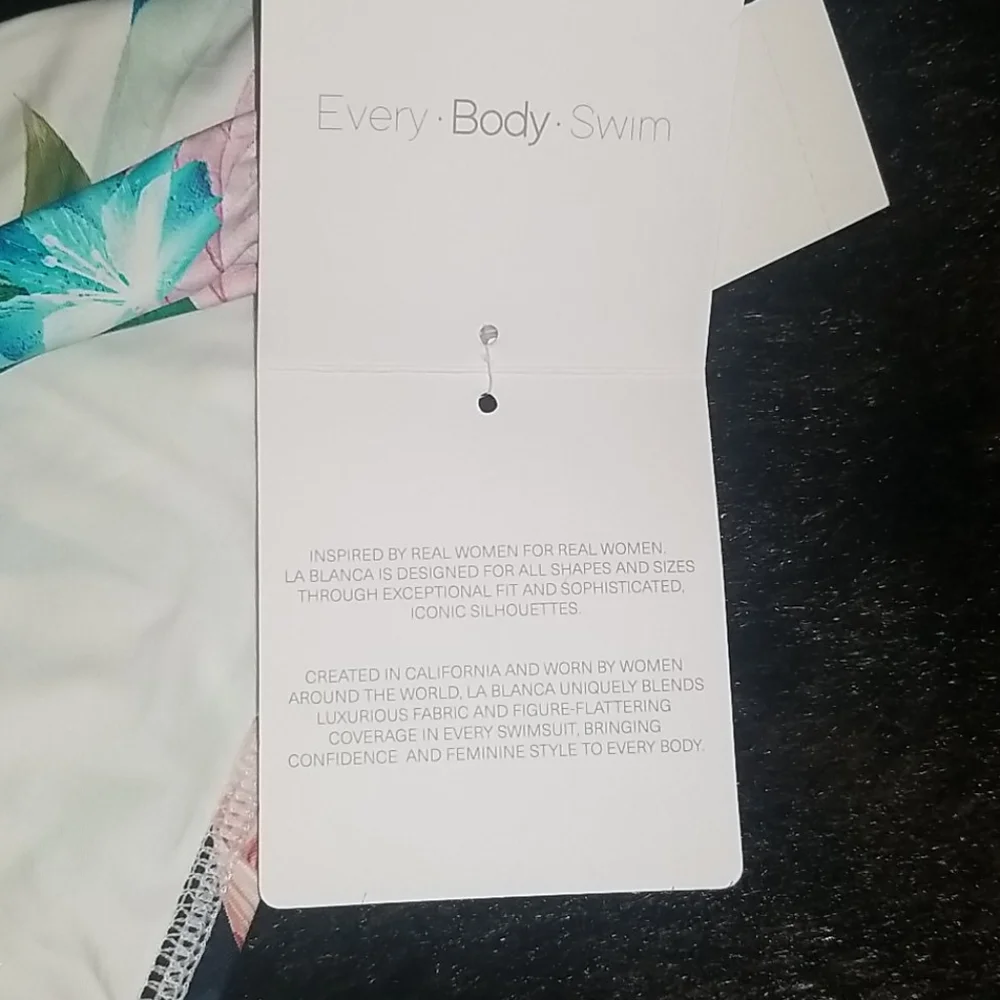 WAS $ 64 LA BLANCA In The Moment Banded Hipster Bikini Bott - Picture 8 of 16